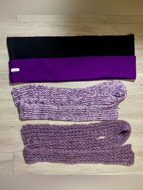 💜3/$25💜 Bundle of 3 Scarves ~ Purple ~ Calvin Klein + Home Made